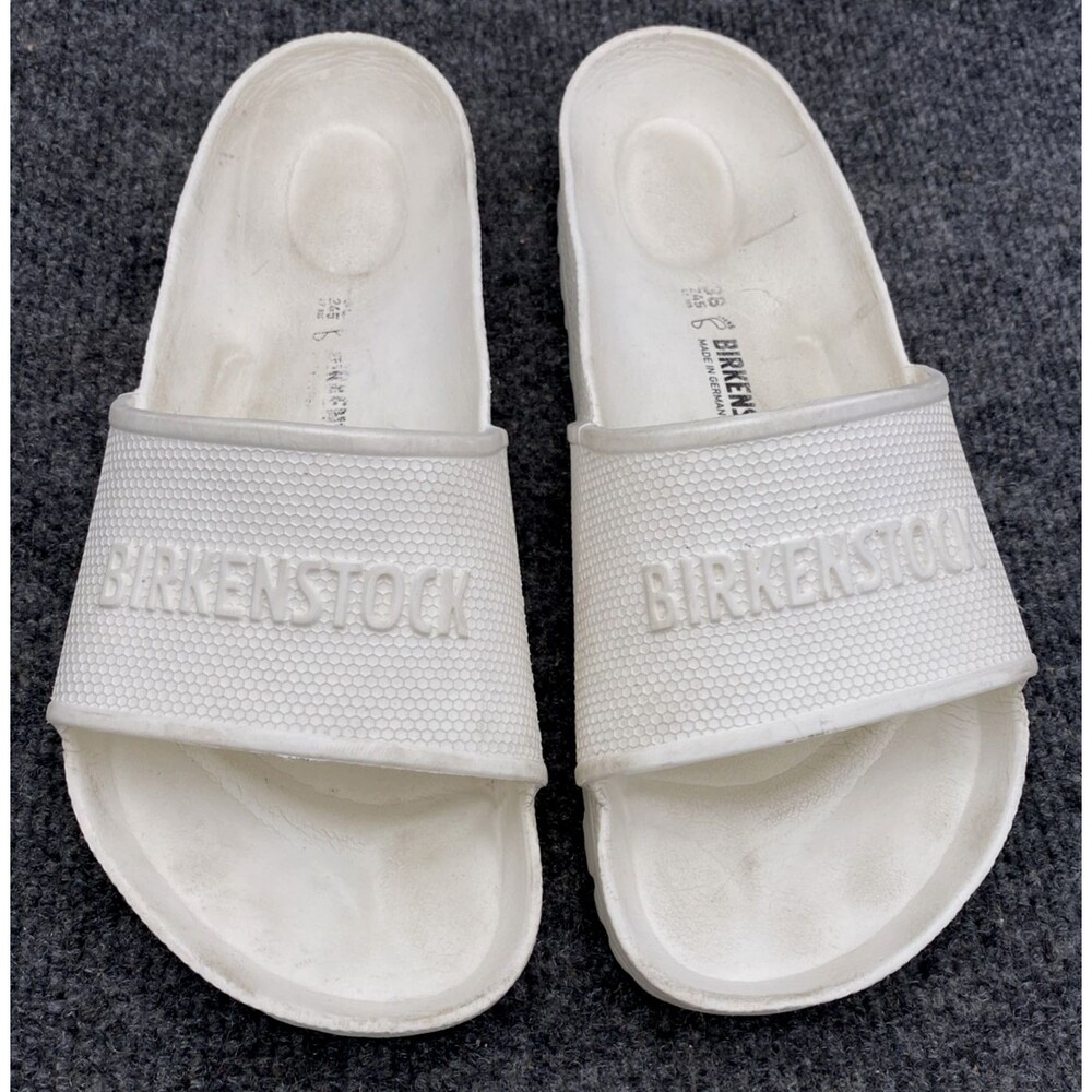 Birkenstock Barbados Women’s Size 7 White Slide Sandals EVA Comfort Casual Shoes